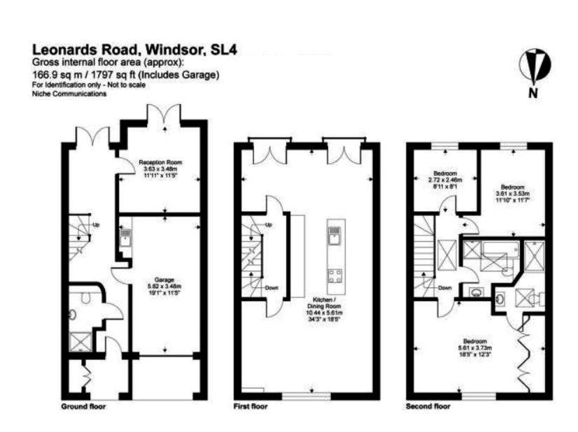 Immaculate Central Windsor Town House With Parking Eksteriør billede